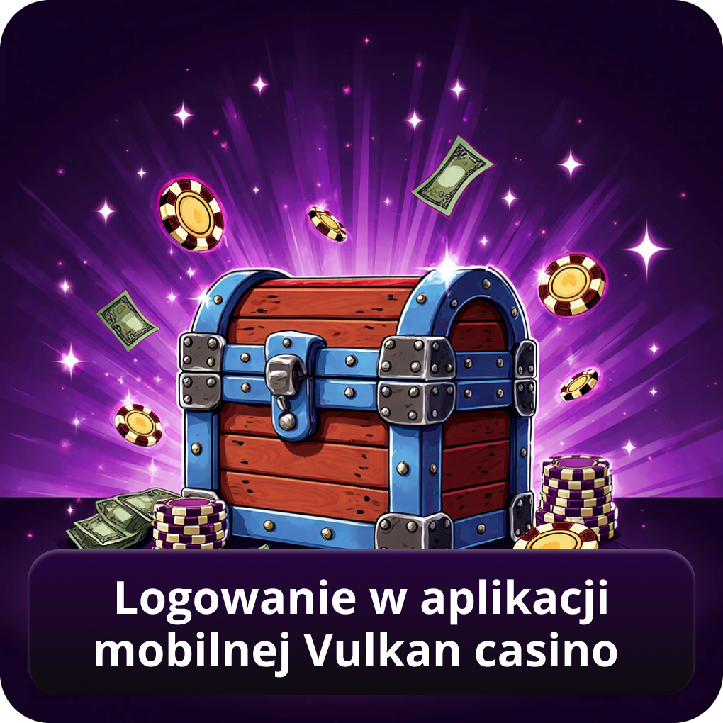 Logowanie w aplikacji mobilnej Vulkan casino